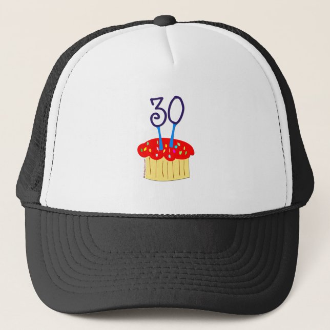 Casquette 30e anniversaire Cupcake (Devant)