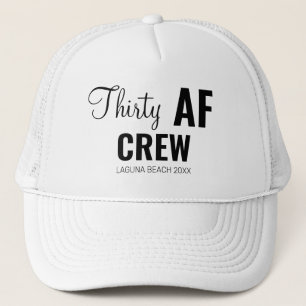 Casquette 30e fête d'anniversaire Trente d'équipages de la F