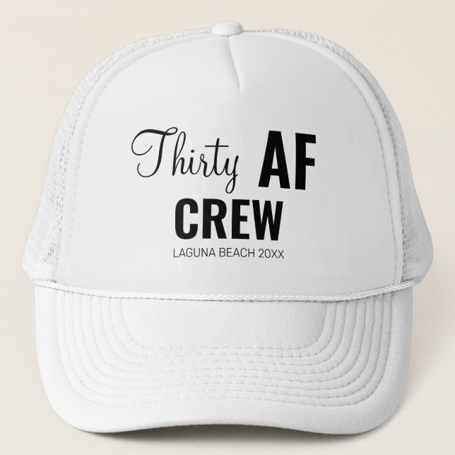 Casquette 30e fête d'anniversaire Trente d'équipages de la F (Devant)