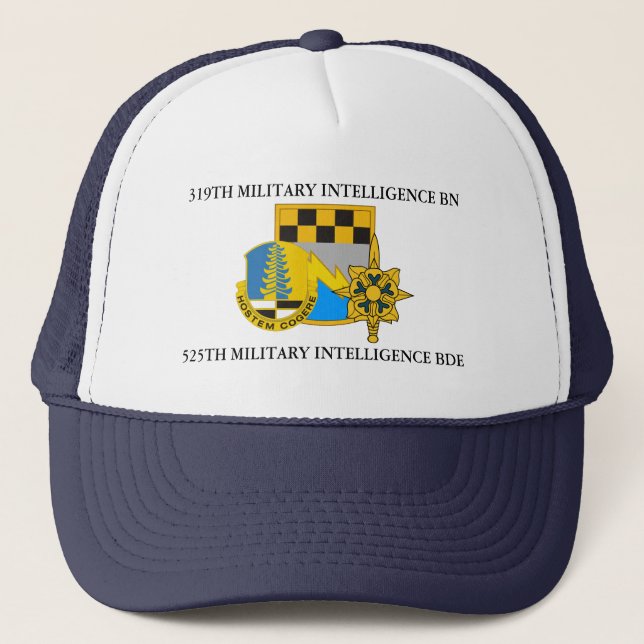 CASQUETTE 319E BATAILLE DE RENSEIGNEMENT MILITAIRE 525E BDE (Devant)