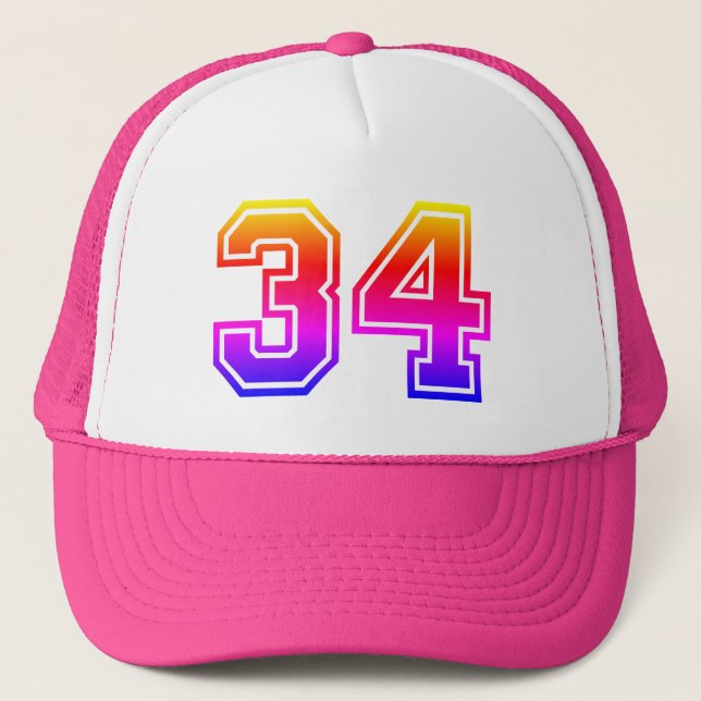 Casquette 34e fête d'anniversaire (Devant)