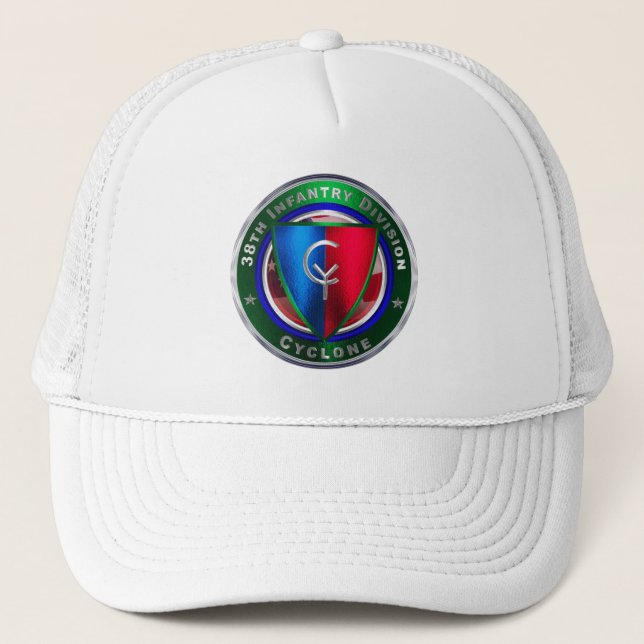 Casquette 38e division d'infanterie "Cyclone" (Devant)