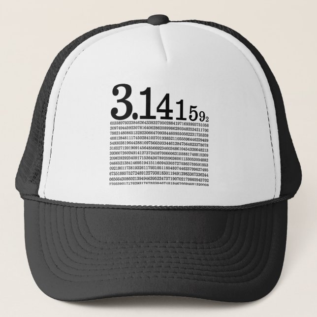 Casquette 3,1415926 Pi (Devant)