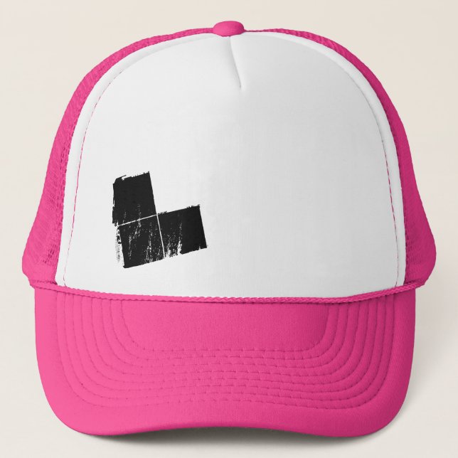 Casquette 3 Sqr. Rose (Devant)