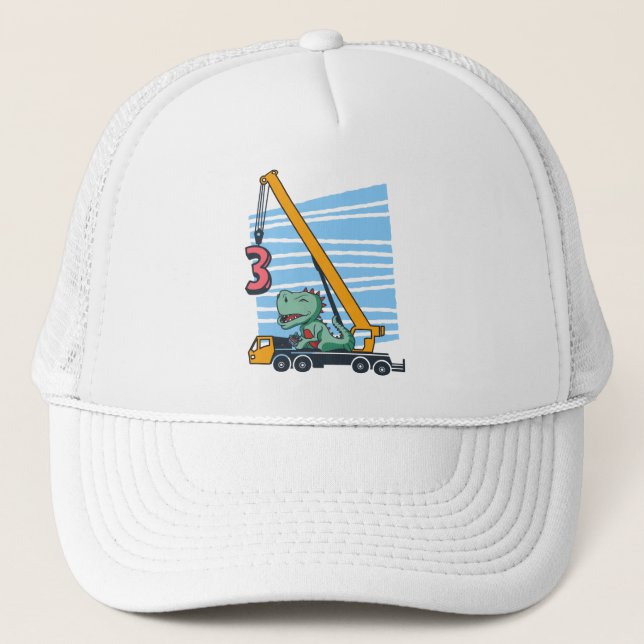 Casquette 3e anniversaire pour enfants de 3 ans B jour (Devant)
