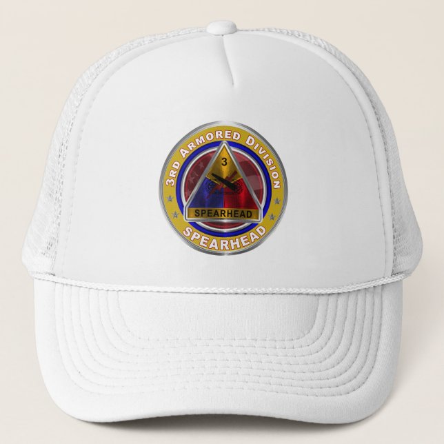 Casquette 3e division blindée "Spearhead" (Devant)