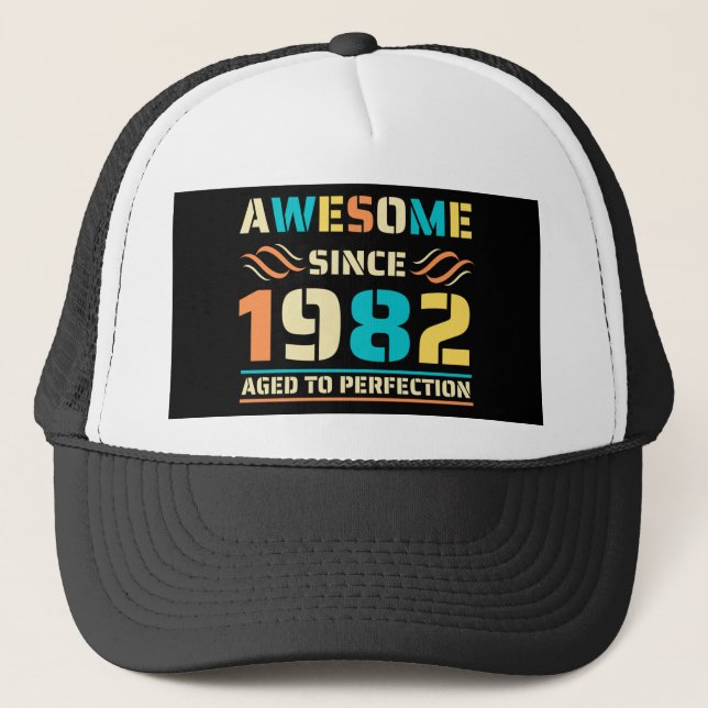 Casquette 40e anniversaire stupéfiant depuis 1982 (Devant)