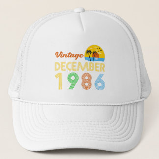 Casquette 40e anniversaire vintage décembre 1986 40 ans G
