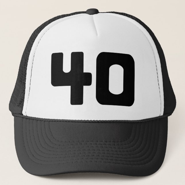 Casquette 40e fête d'anniversaire (Devant)