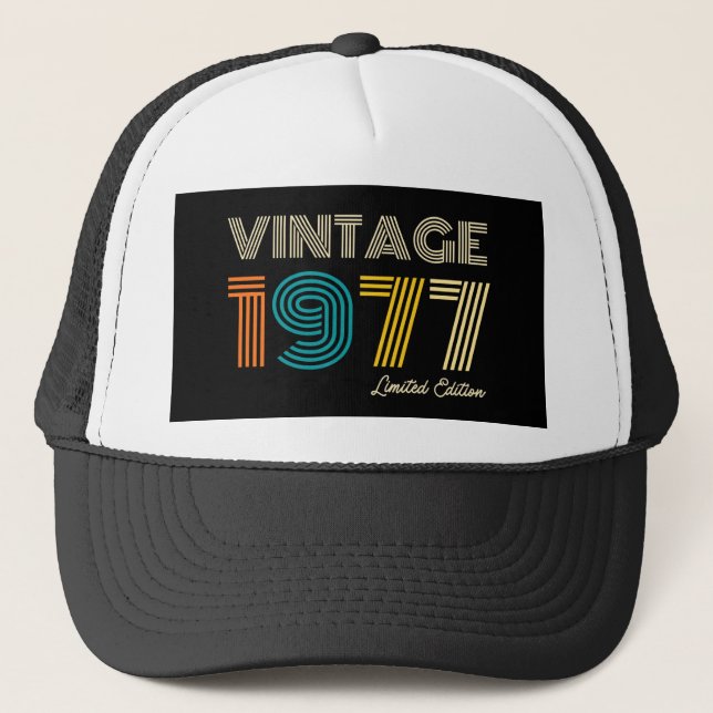 Casquette 45e anniversaire Vintage 1977 (Devant)