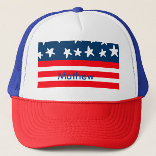Casquette 4 juillet jour de l'indépendance ajouter nom texte