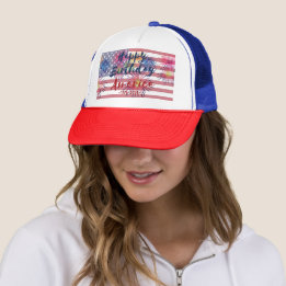 Casquette 4 juillet Joyeux Anniversaire Amérique États-Unis 