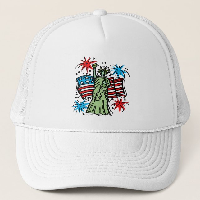 Casquette 4 juillet : "Lady Liberty" (Devant)