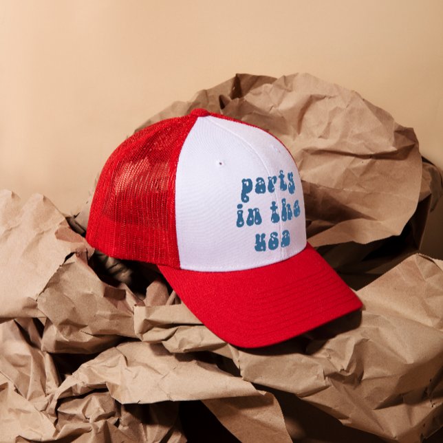 Casquette 4 juillet Rouge Bleu Bleu Moderne (Créateur téléchargé)