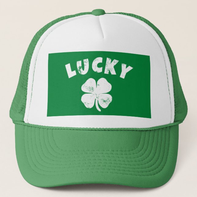 Casquette 4 Leaf Lucky Clover St. Patrick's Day (Devant)