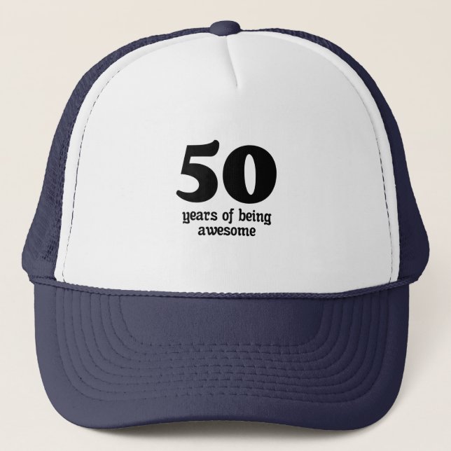 Casquette 50 ans d'être génial (Devant)