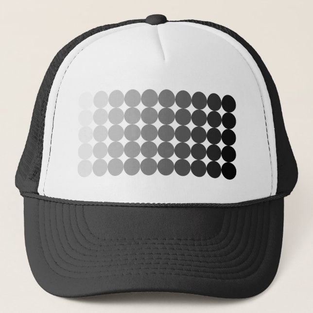 Casquette 50 nuances de cercles gris (Devant)