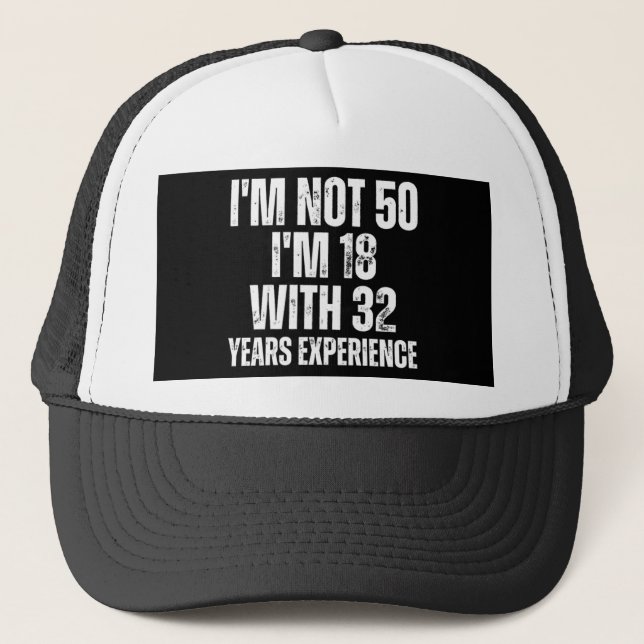 Casquette 50E Anniversaire Drôle (Devant)