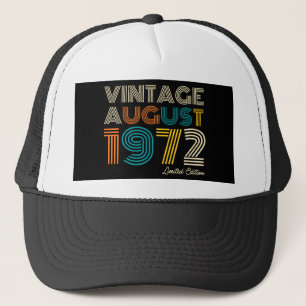 Casquette 50e anniversaire Vintage août 1972 Edition limitée