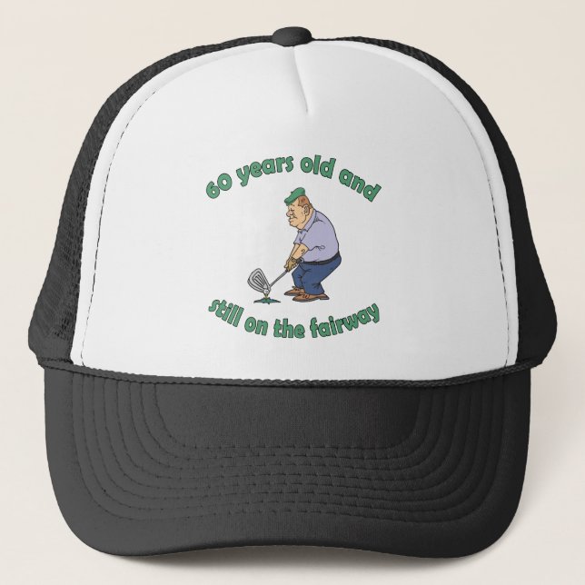 Casquette 60e anniversaire Golfer Gag cadeau (Devant)