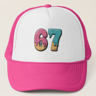 Casquette 67 Ice Cream Drip Mème Drôle Six Sept Gen Alpha