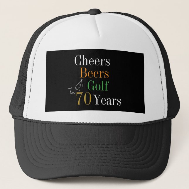 Casquette 70e anniversaire Golf Cheers Bières (Devant)