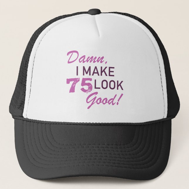Casquette 75e Humour d'anniversaire (Devant)