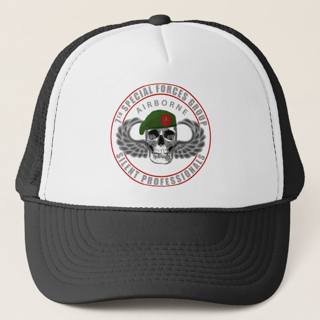 Casquette 7ème Groupe de forces spéciales - crâne (Devant)