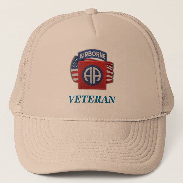 Casquette 82e vétérans de l'aire aéroportée irak vietnam cas (Devant)