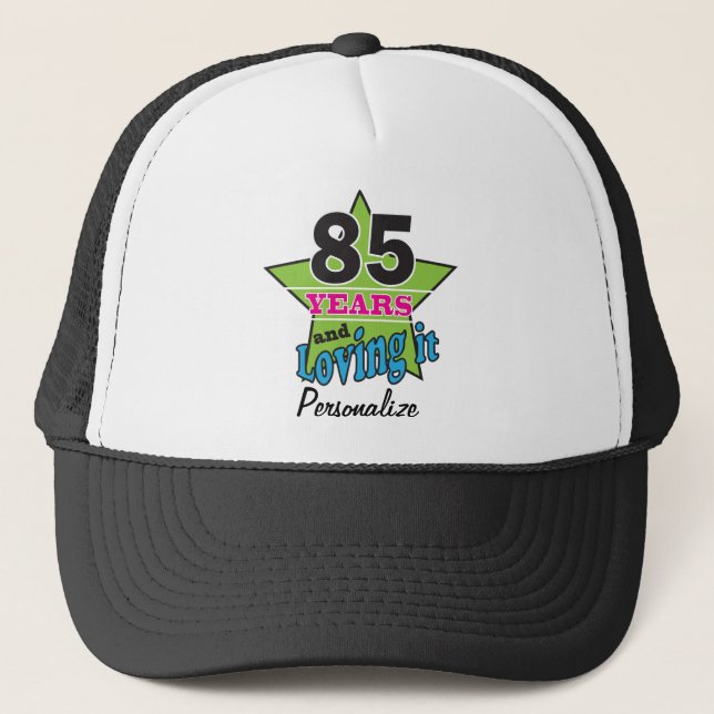 Casquette 85 ans et aimer | 85e anniversaire | Nom do-it-you (Devant)