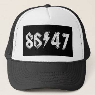 Casquette 8647 Anti Trump Retro Vintage 80s Rock Style