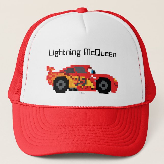Casquette 8 bits Lightning McQueen (Devant)