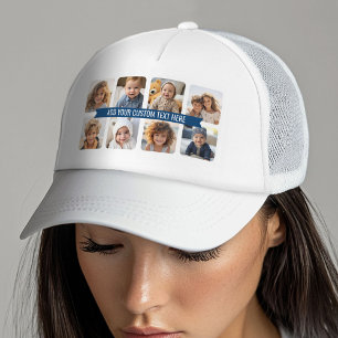 Casquette 8 Collage photo avec texte personnalisé Marine Rub