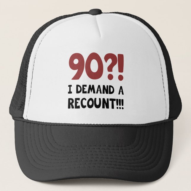 Casquette 90e anniversaire Gag cadeau (Devant)