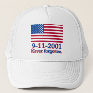 Casquette 9-11-2001 T-shirts non jamais oubliés, boutons