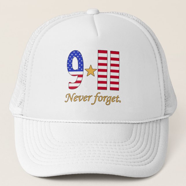 Casquette 9-11 n'oubliez jamais les produits (Devant)