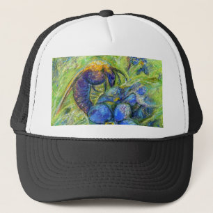 Casquette A Bee & Forget-me-not Flowers