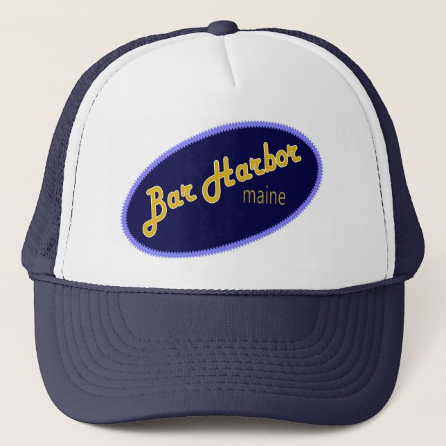 casquette à effet brodé Bar Harbour Maine (Devant)