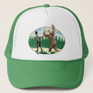 Casquette ABE LINCOLN : SASQUATCH HUNTER - Funny Bigfoot Log