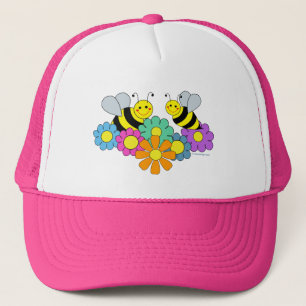 Casquette Abeilles et fleurs