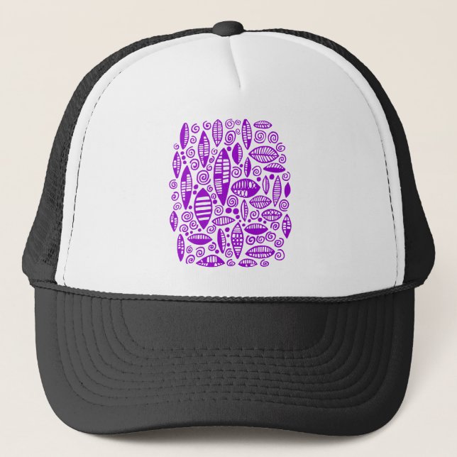 Casquette Abstrait 100813 - Violet (Devant)