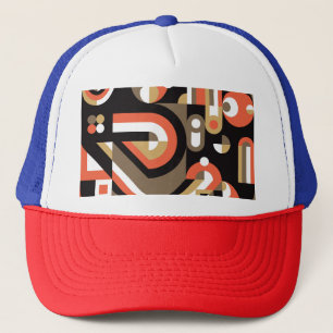 Casquette Abstrait géométrique : Conception futuriste de l'o