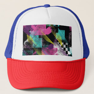 Casquette Abstrait sans soudure, filles garçons mode, coloré