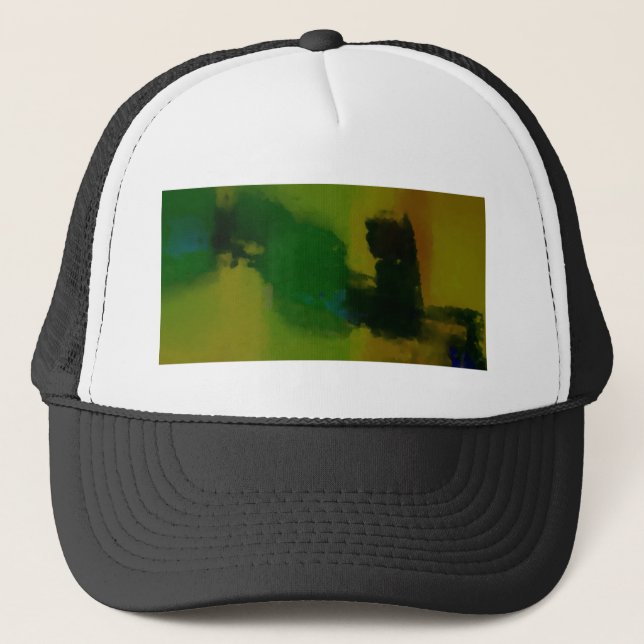 Casquette Abstrait vert créatif (Devant)