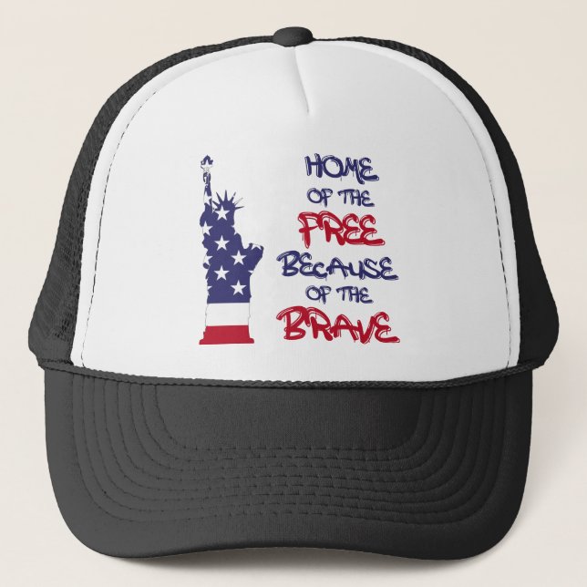 Casquette Accueil des libres à cause du signe courageux (Devant)