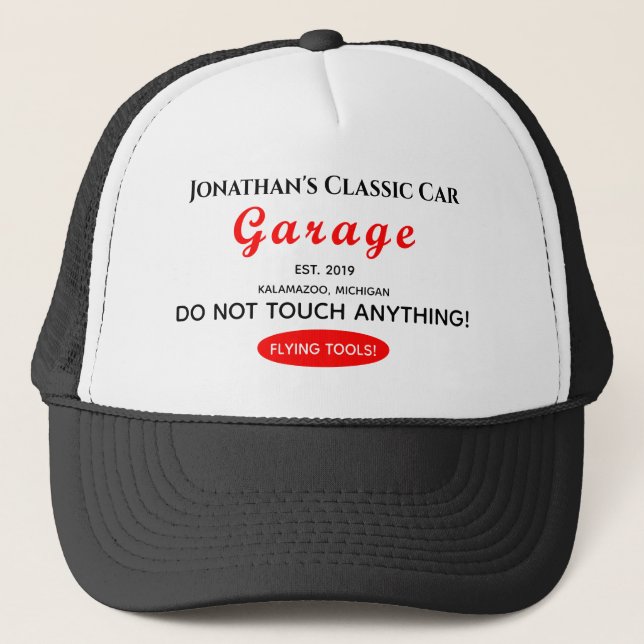 Casquette Accueil Mécanique de la voiture Garage classique A (Devant)