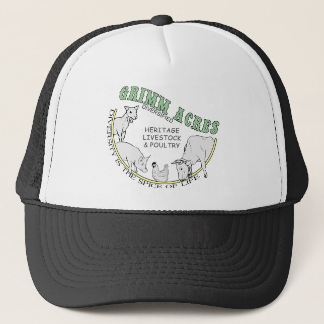 Casquette Acres de Grimm, logo diversifié (Devant)