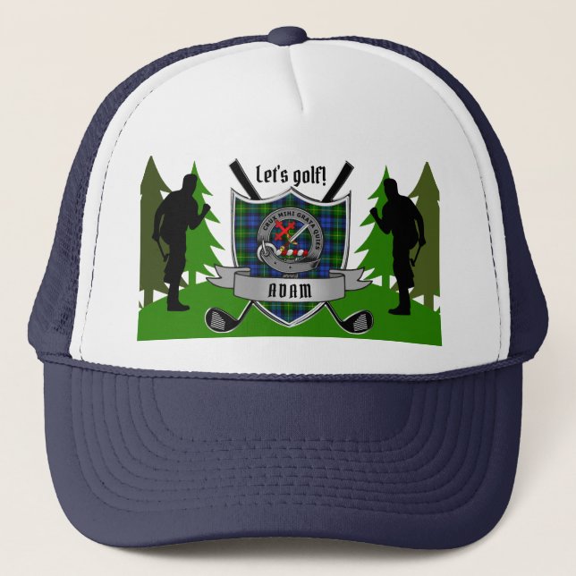 Casquette Adam Personnalisé Clan Badge Golf (Devant)