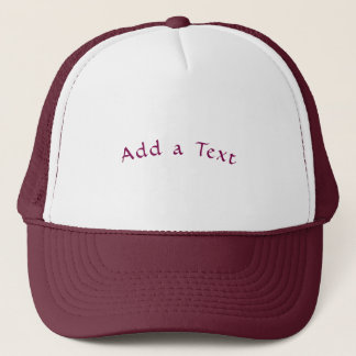 Casquette Add a Text Color Maroon Foam Business Touch-Cap