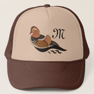 Casquette Adorable Mandarin Duck Swimming